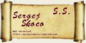 Sergej Skočo vizit kartica